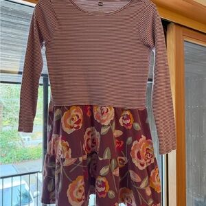 Tea Collection Striped and Floral Kids Dress